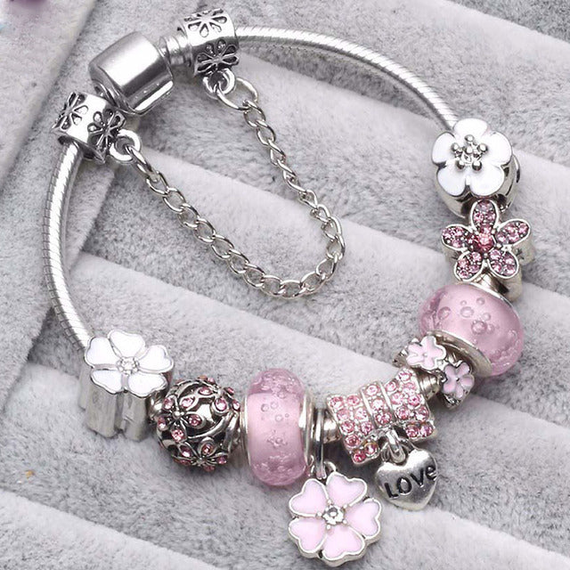Bracciali Argento Vintage Rosa