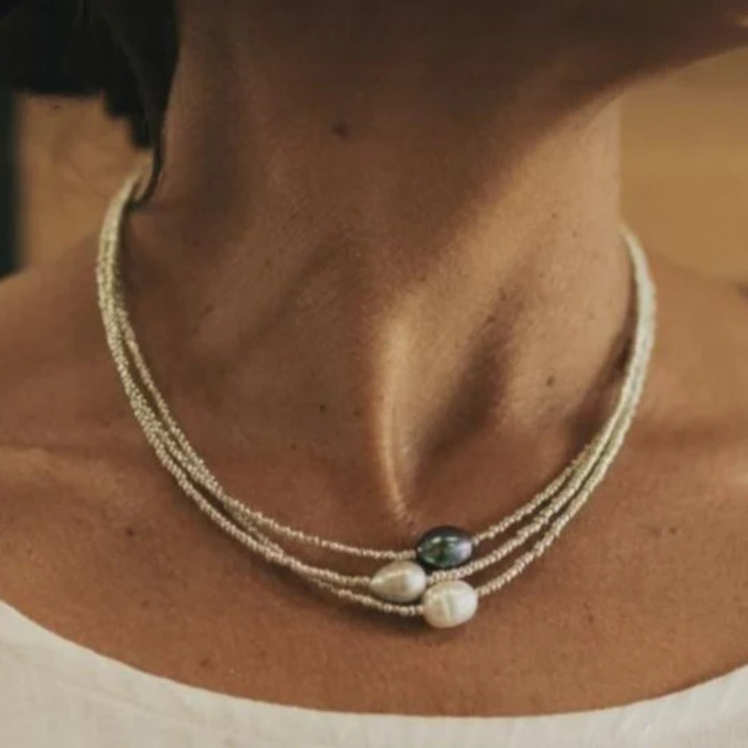 Collana in perle naturali vintage