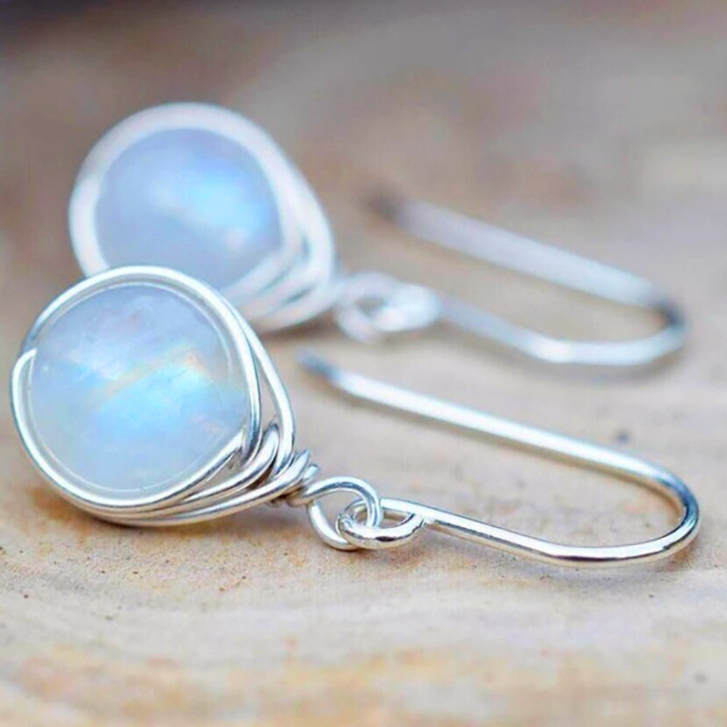 Orecchini Vintage con Pietra di Luna