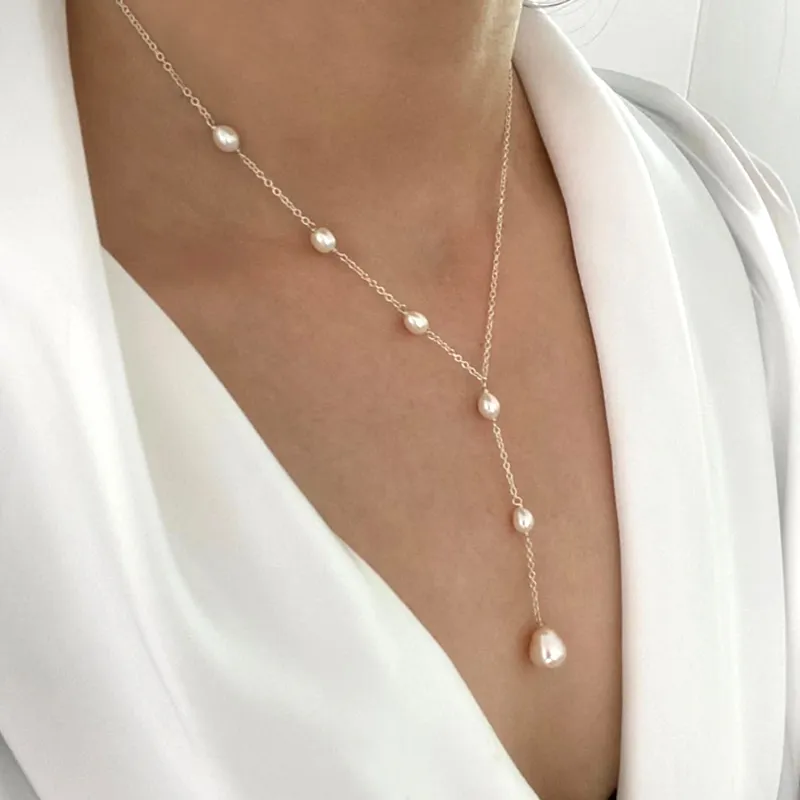 Collana con Pendenti e Perle Vintage