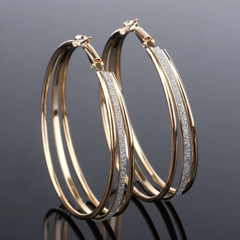 Orecchini a Cerchio in Oro Vintage Brillante