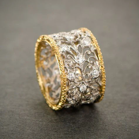 Anello Ivy con Zirconio Vintage