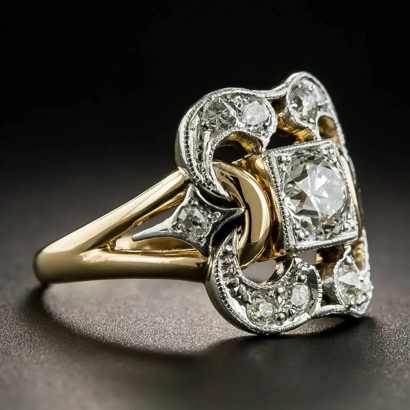 Anello in Zirconio Vintage