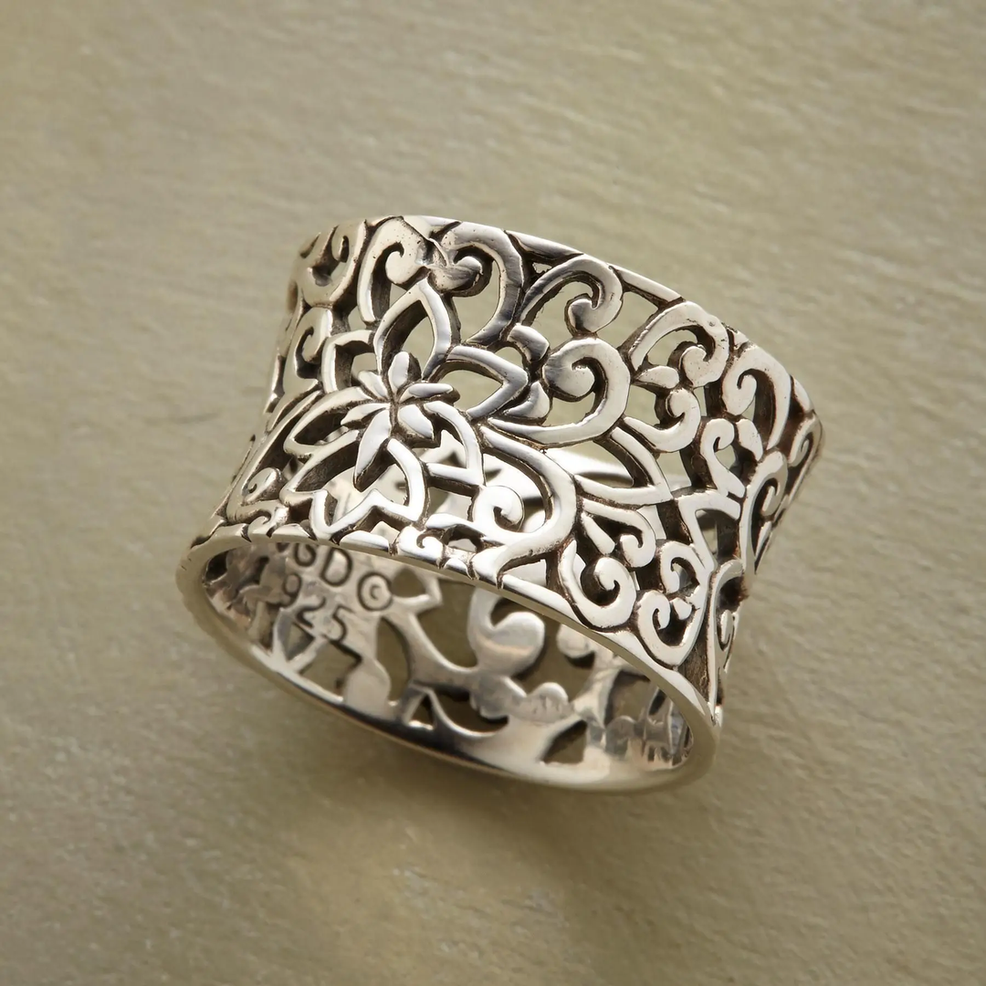 Bonnie - Anello vuoto in argento vintage