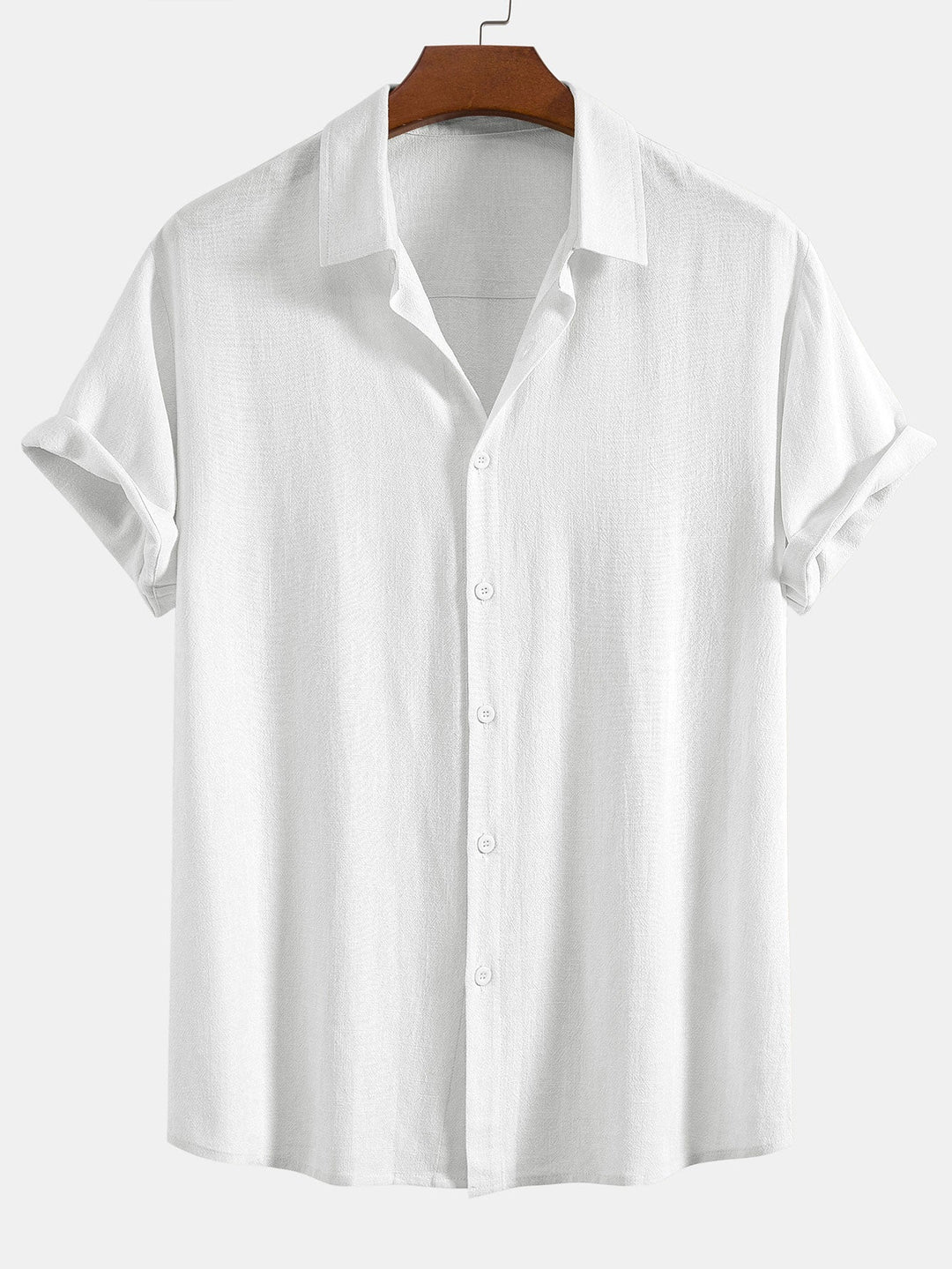 Camicia a bottoni in misto lino e rayon & Pantaloni in lino a gamba dritta