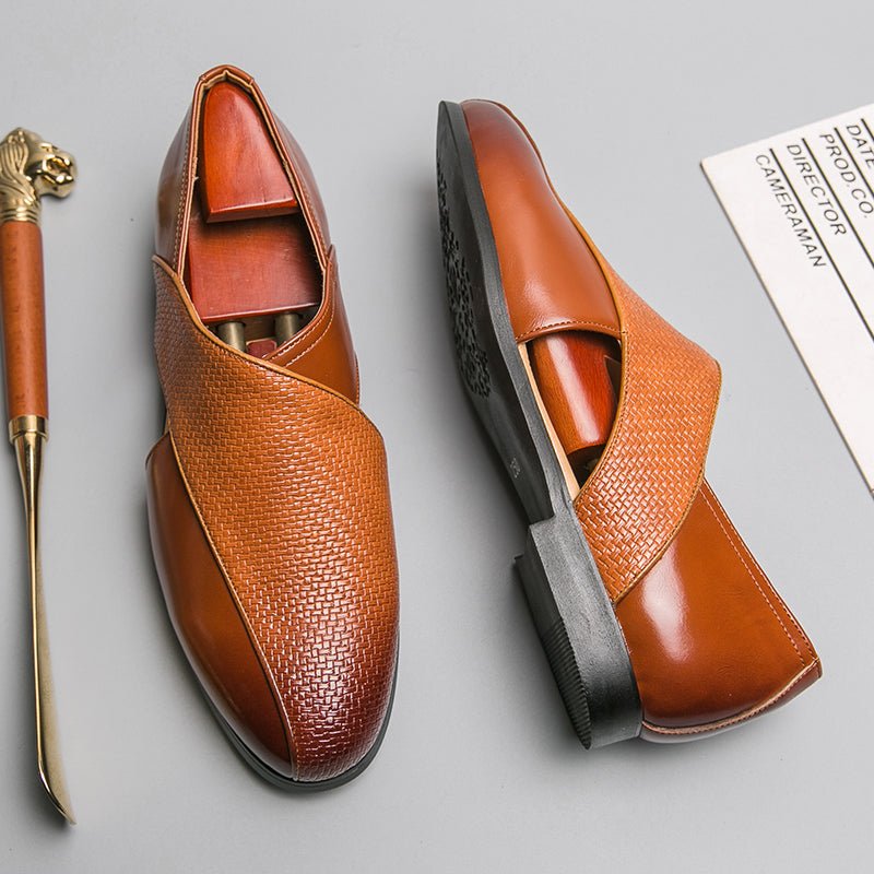Mocassini in pelle vintage