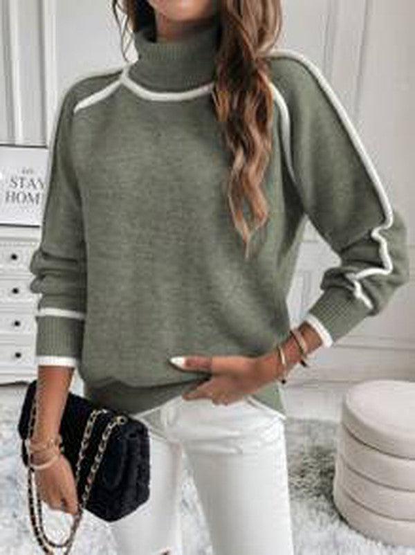 Eryndra™ | Maglione Collo Alto Casual Chic