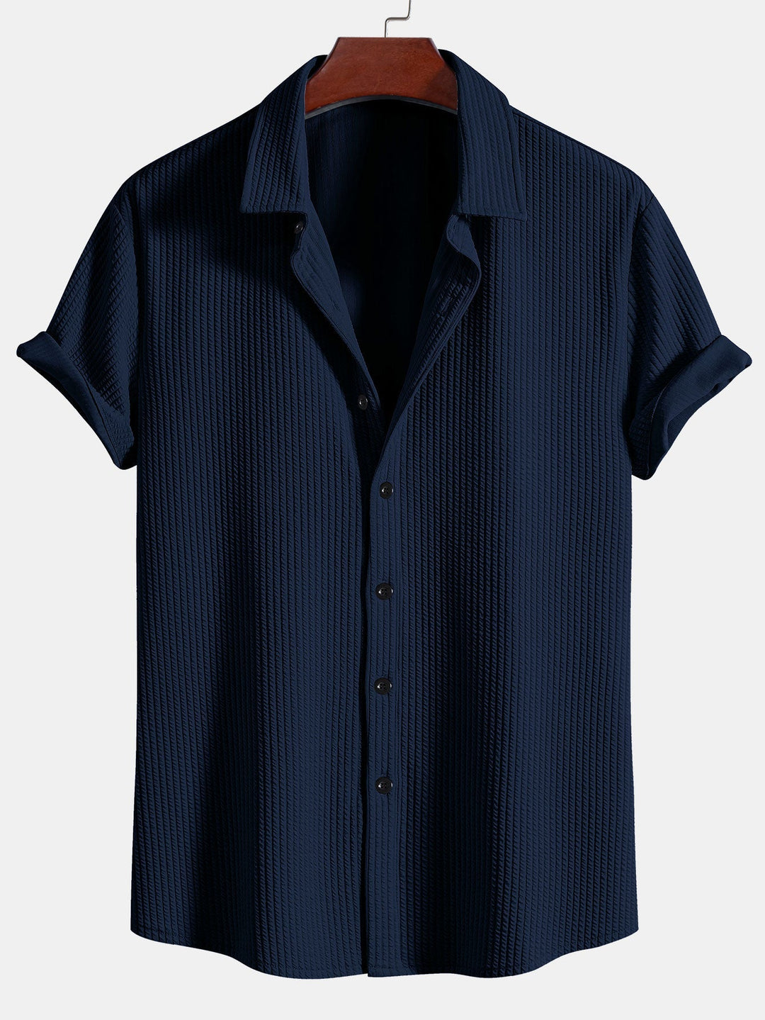 Camicia a bottoni in cotone muscolare