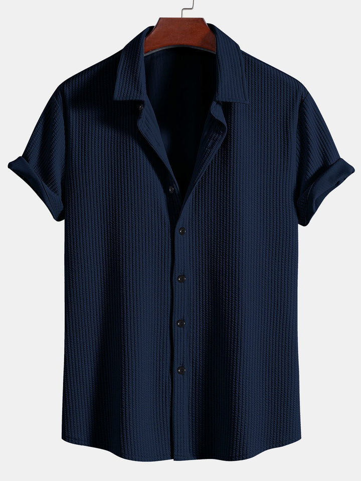 Camicia a bottoni in cotone muscolare