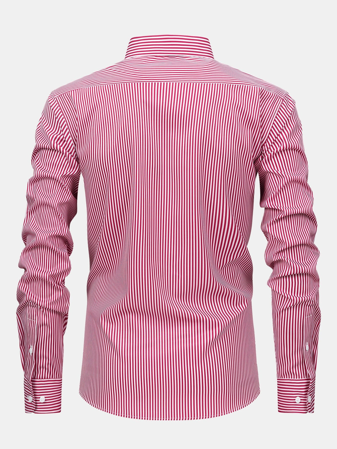Camicia a righe a maniche lunghe con bottoni & Pantaloni dritti con vita elastica