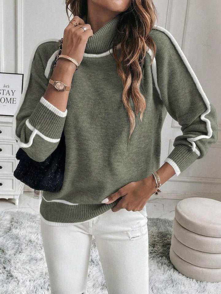 Eryndra™ | Maglione Collo Alto Casual Chic