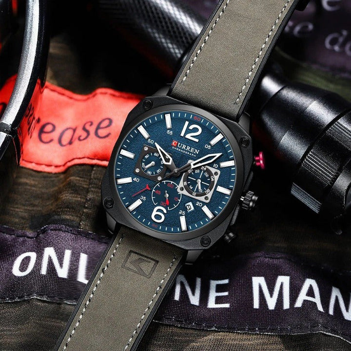 Orologio al Quarzo in Pelle da Affari™ - Olsen & Olsen