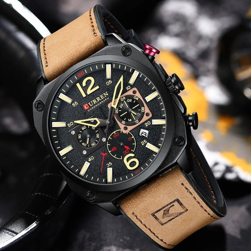 Orologio al Quarzo in Pelle da Affari™ - Olsen & Olsen