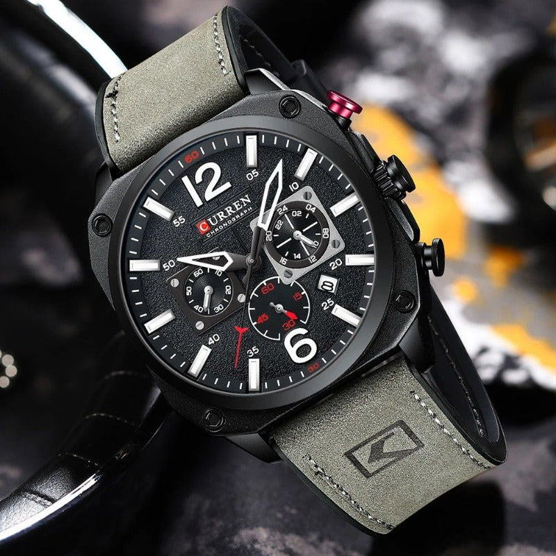 Orologio al Quarzo in Pelle da Affari™ - Olsen & Olsen