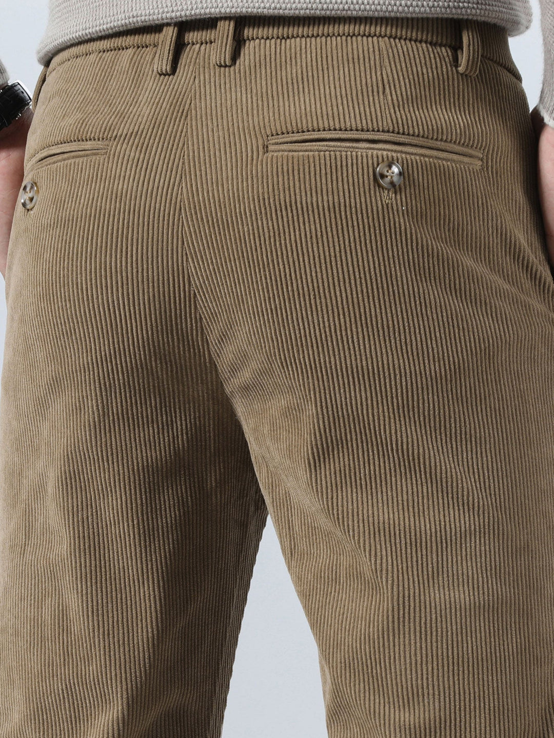 Pantaloni in velluto a coste slim fit