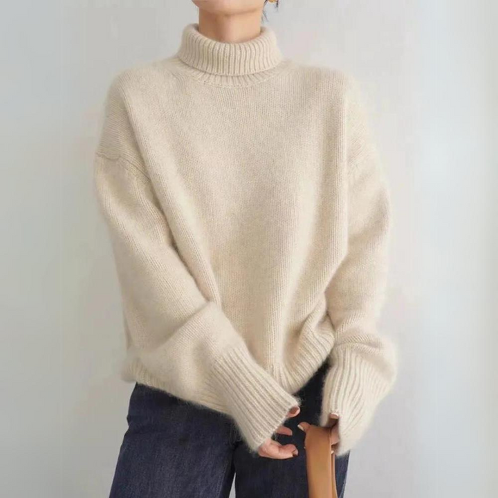Elvira™ – Maglione a collo alto confortevole, lavorato a maglia e morbido