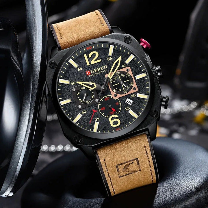 Orologio al Quarzo in Pelle da Affari™ - Olsen & Olsen