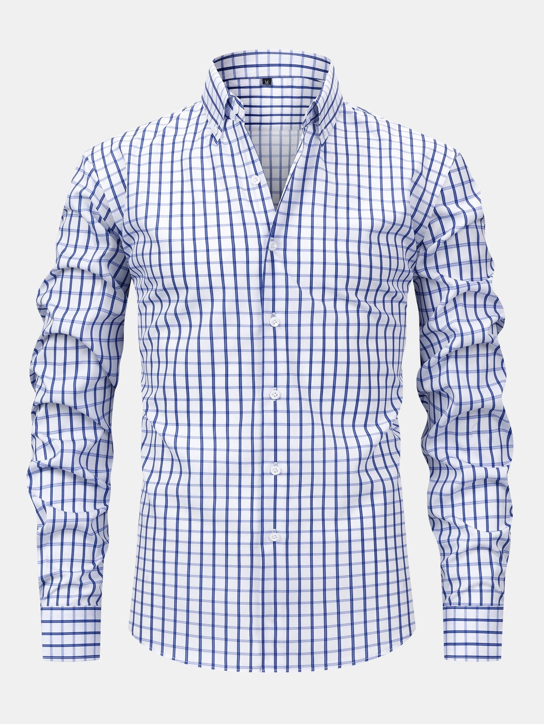 Camicia a quadri a maniche lunghe con bottoni