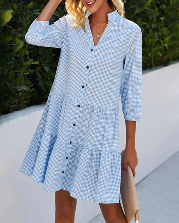 Laure | Abito camicia blu