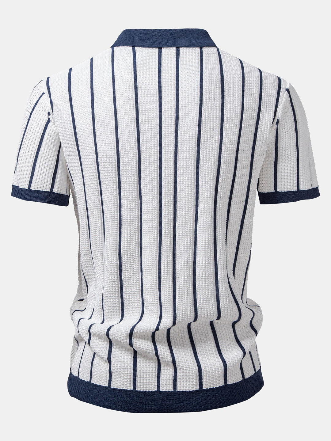 Camicia a bottoni in maglia a righe