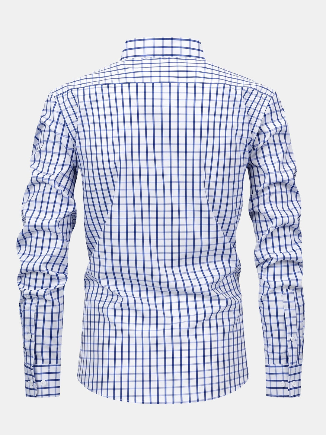 Camicia a quadri a maniche lunghe con bottoni