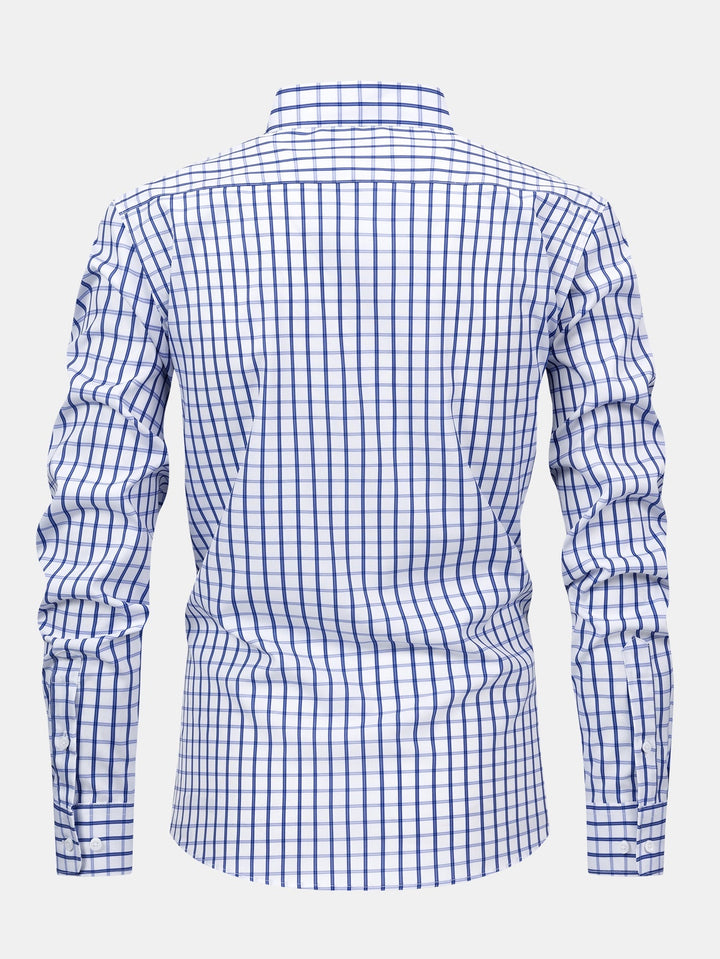 Camicia a quadri a maniche lunghe con bottoni