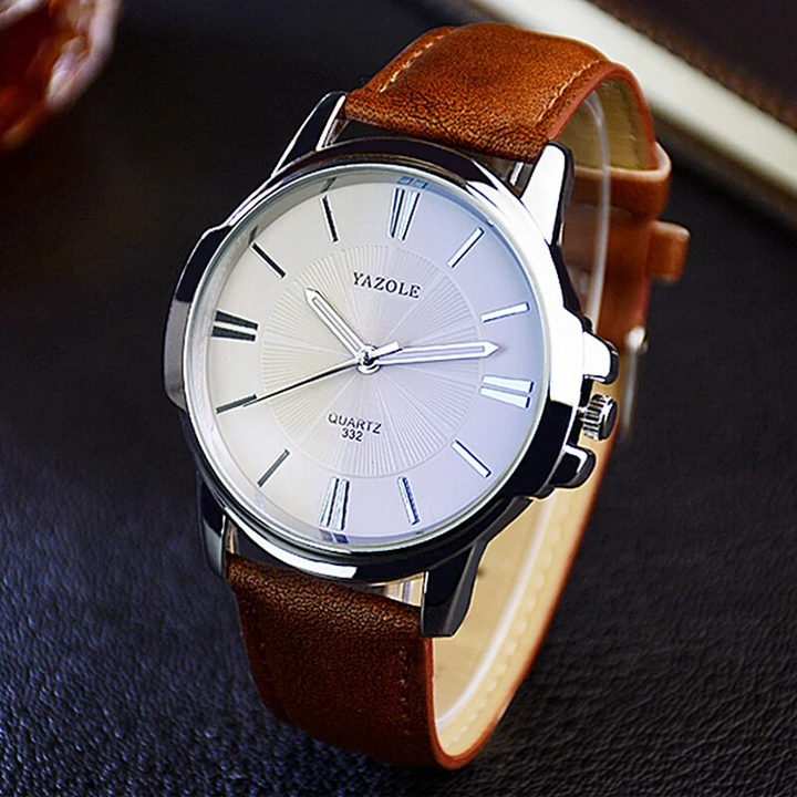 Orologio in Pelle di Vetro Blu Lussuoso™ - Olsen & Olsen