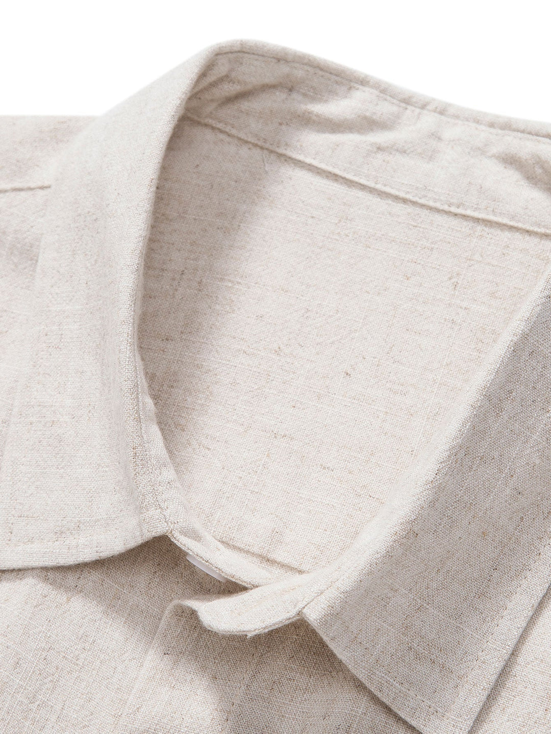 Camicia a bottoni in misto lino e rayon & Pantaloni in lino a gamba dritta