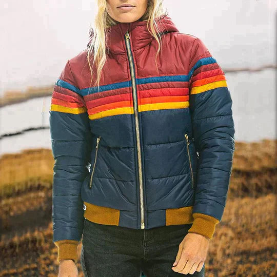 Malau™ - Giacca a vento rétro multicolore