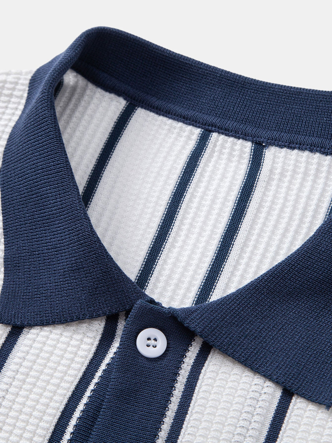 Camicia a bottoni in maglia a righe