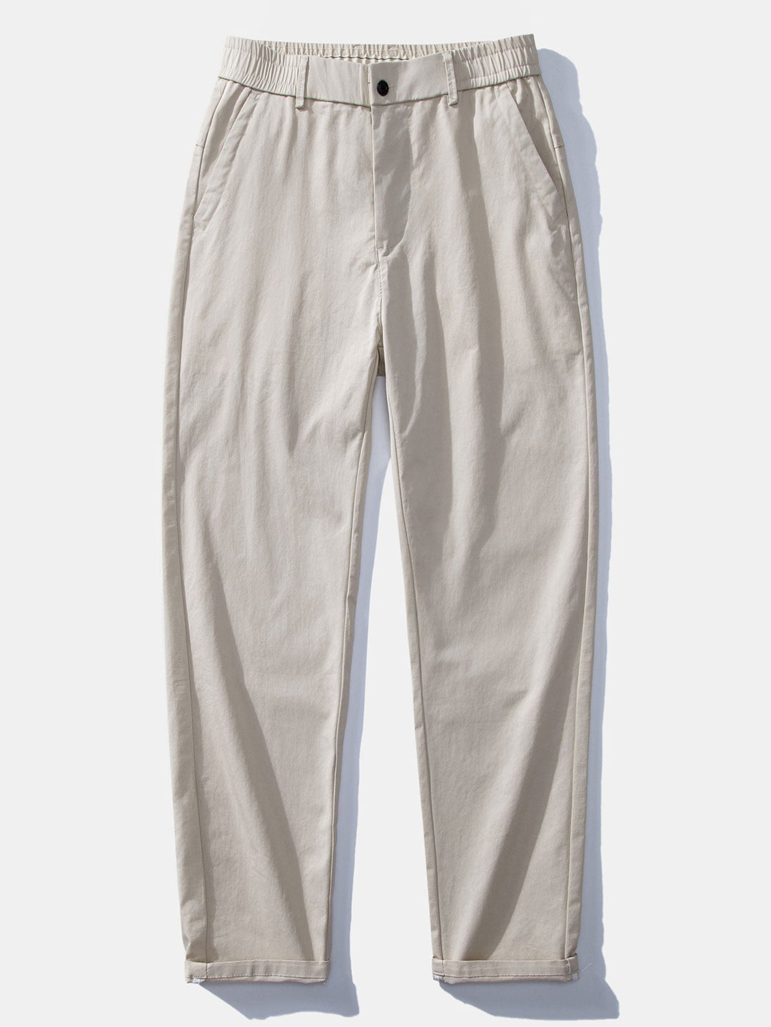 Camicia a righe a maniche lunghe con bottoni & Pantaloni dritti con vita elastica