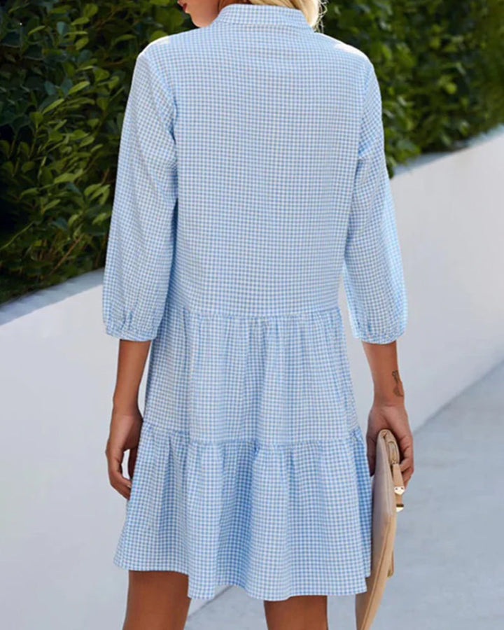 Laure | Abito camicia blu