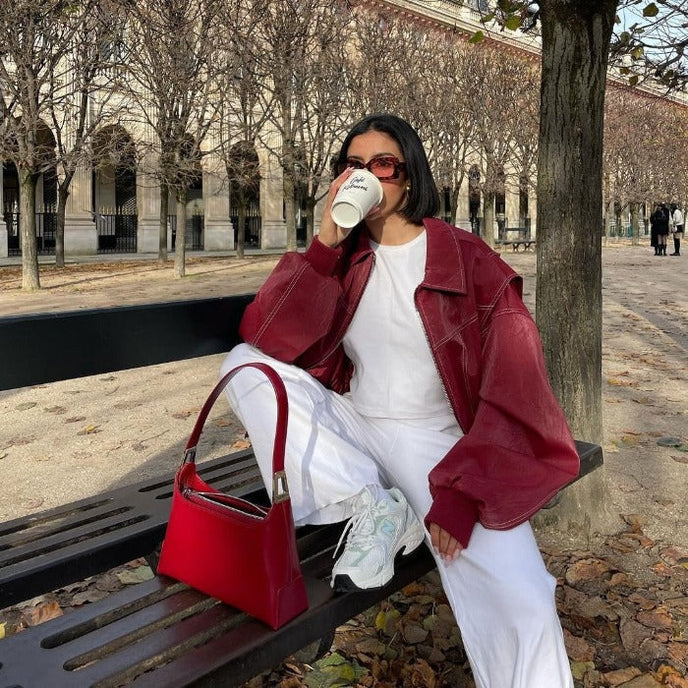 Roxane™ - Giacca in pelle Oversize