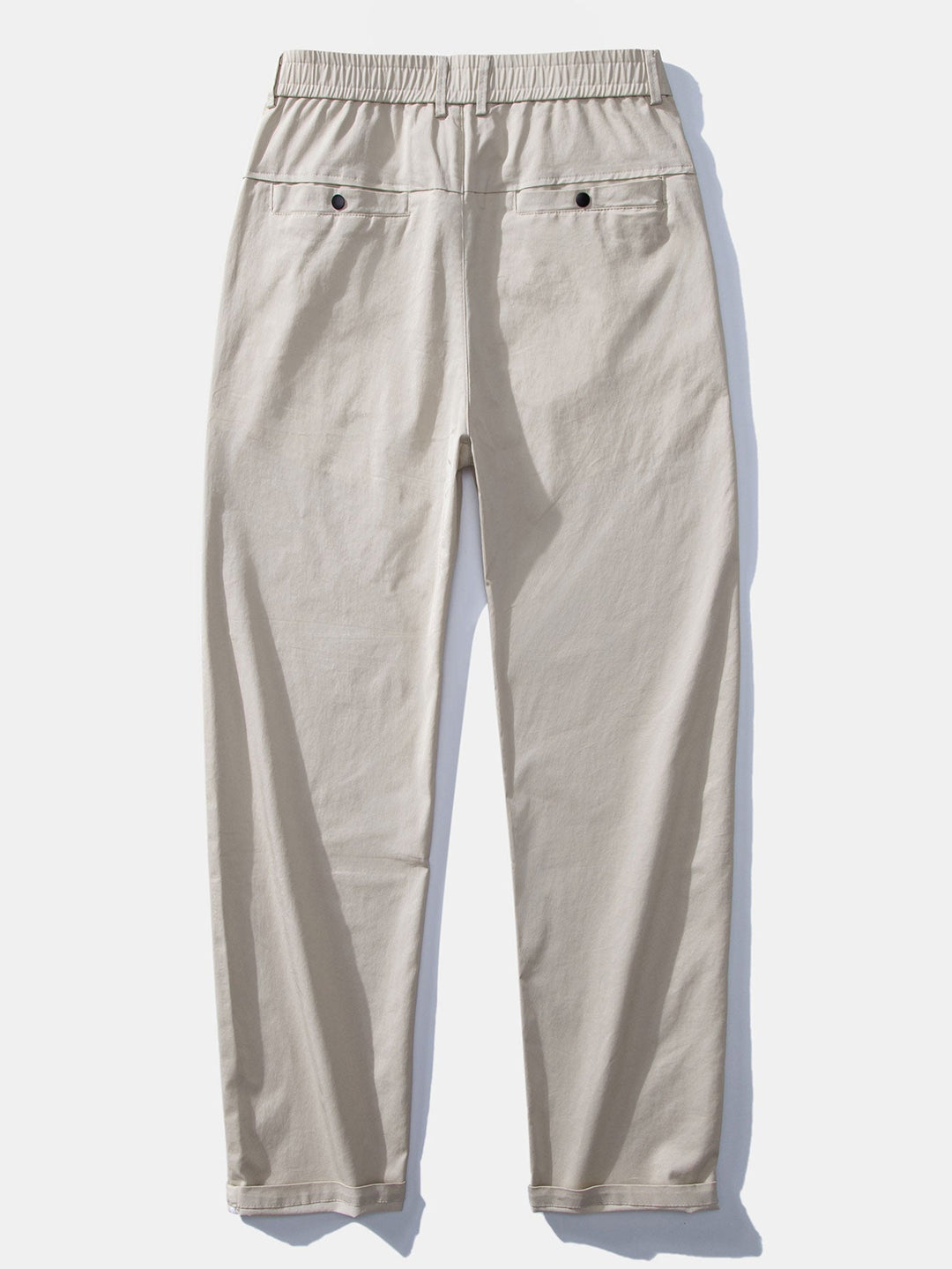 Camicia a quadri a maniche lunghe con bottoni & Pantaloni dritti con vita elastica