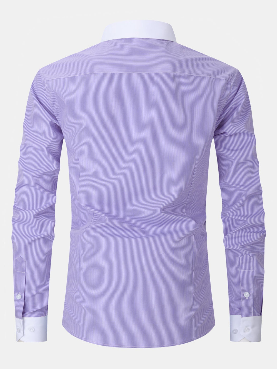 Camicia elegante con colletto a contrasto a righe