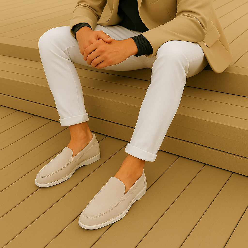 Mocassini in camoscio chic