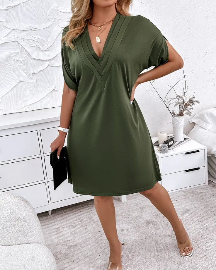 Jeanne™ | Abito elegante con scollo a V