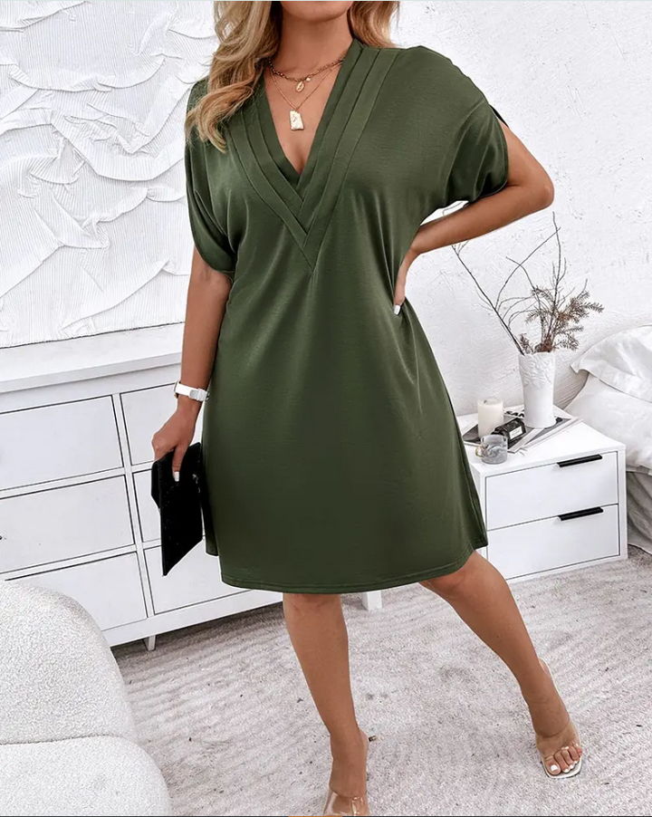 Jeanne™ | Abito elegante con scollo a V