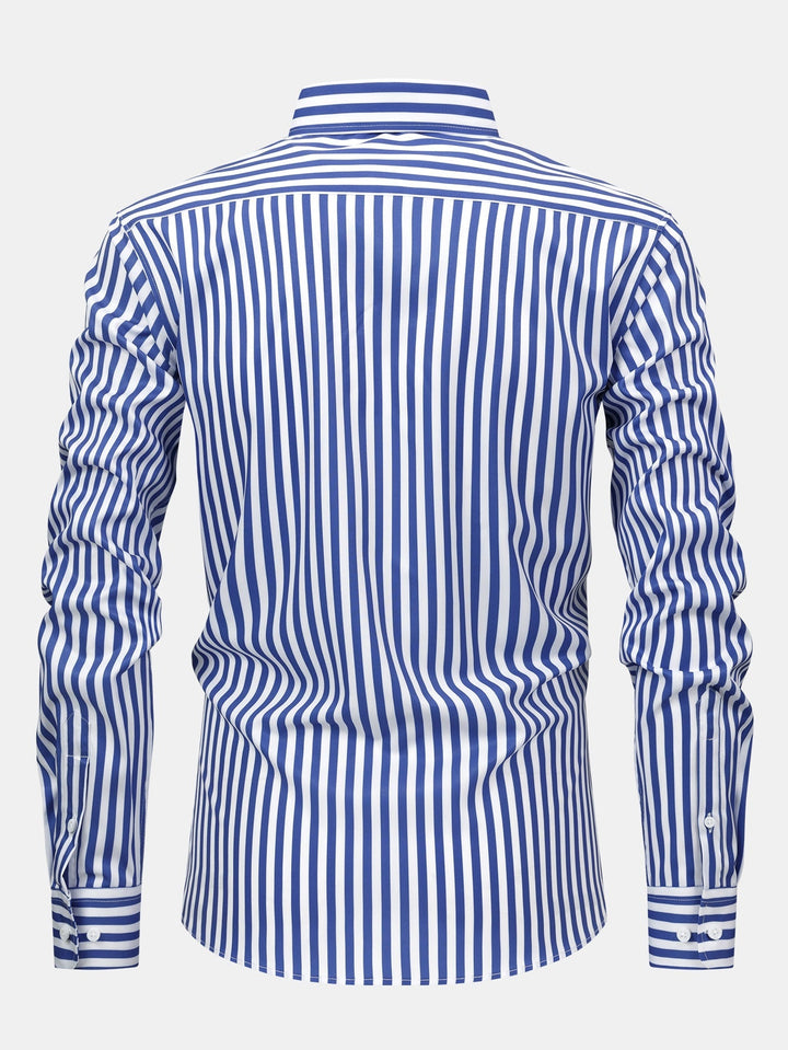 Camicia a righe a maniche lunghe con bottoni & pantaloni slim fit