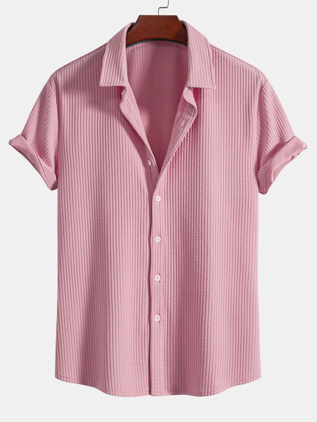 Camicia a bottoni in cotone muscolare