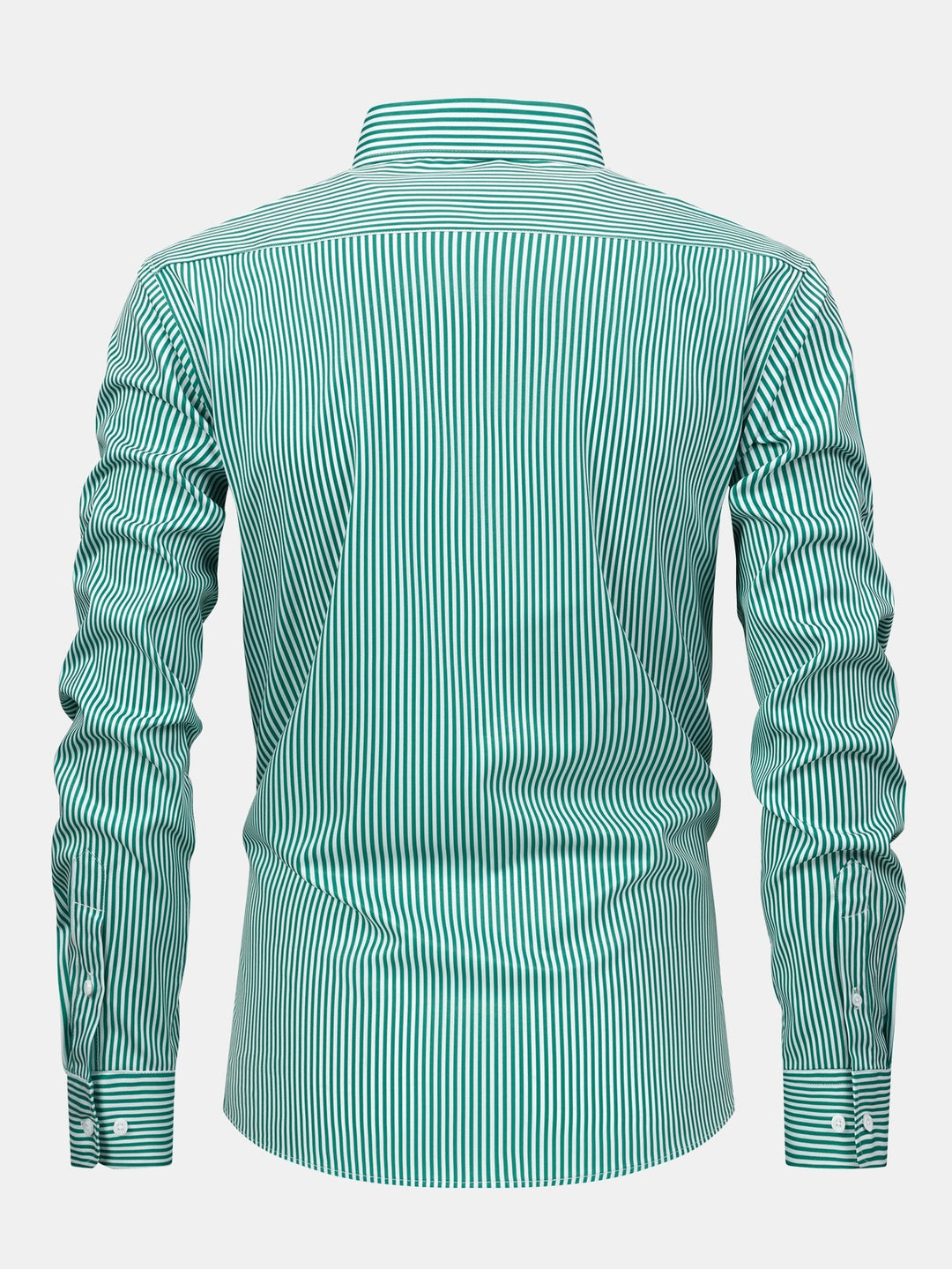 Camicia a righe a maniche lunghe con bottoni & Pantaloni dritti con vita elastica