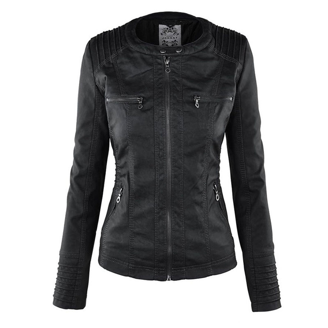 Sienna™ | Giacca in similpelle con cappuccio