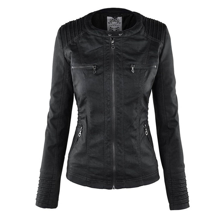Sienna™ | Giacca in similpelle con cappuccio