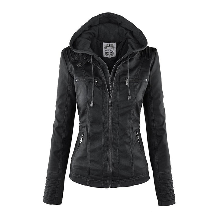 Sienna™ | Giacca in similpelle con cappuccio