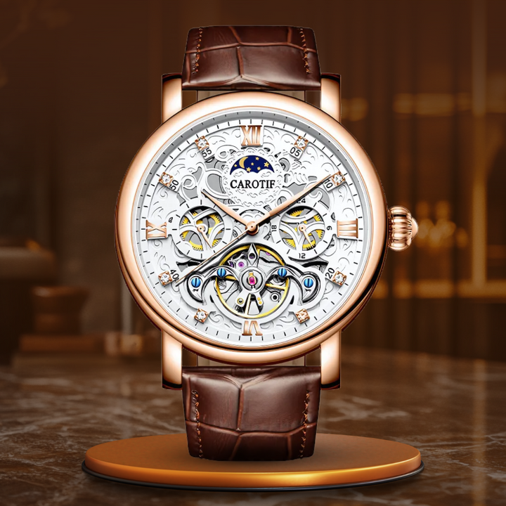 Orologio Automatico Meccanico in Pelle da Affari™ - Olsen & Olsen