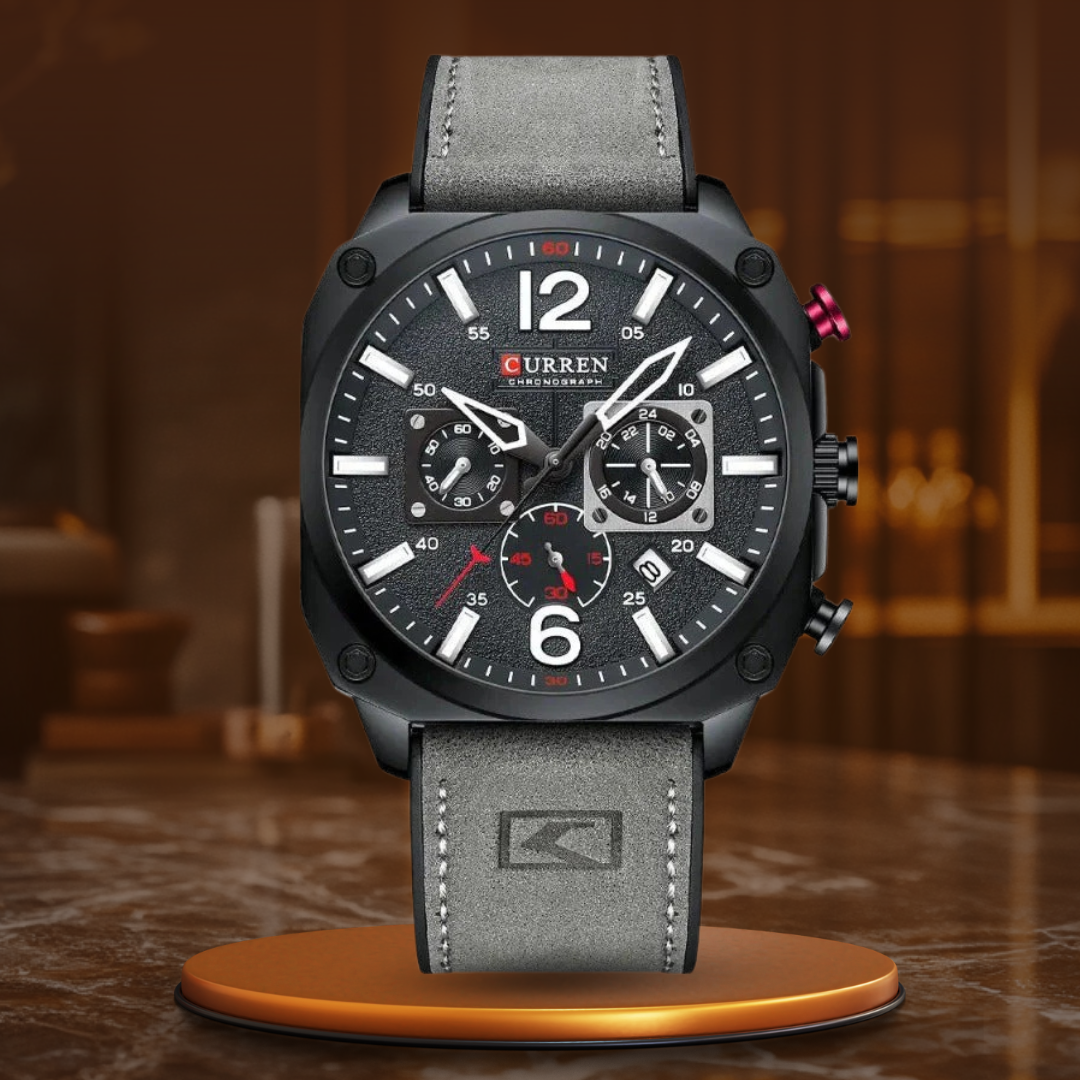 Orologio al Quarzo in Pelle da Affari™ - Olsen & Olsen