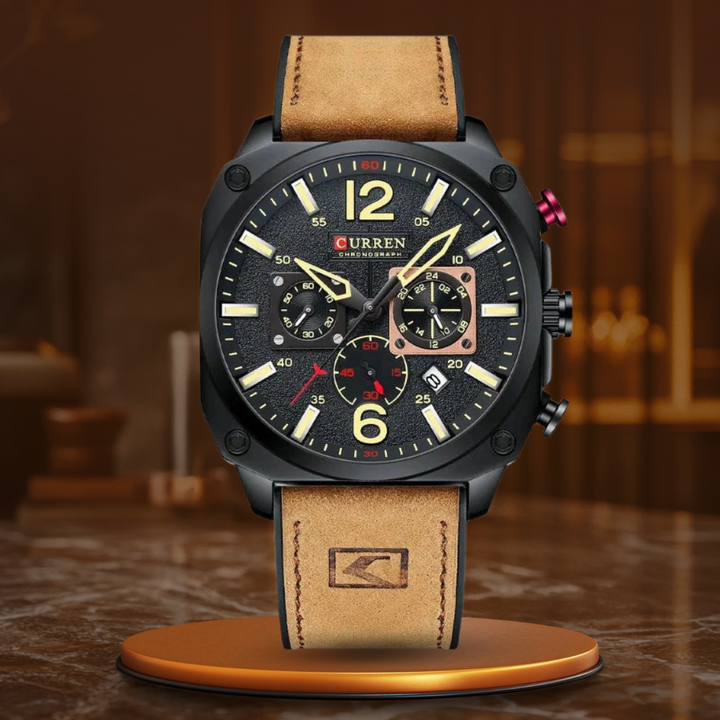 Orologio al Quarzo in Pelle da Affari™ - Olsen & Olsen
