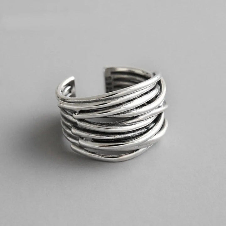 Anello in argento a misura regolabile
