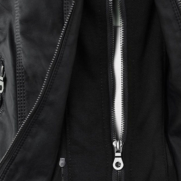 Sienna™ | Giacca in similpelle con cappuccio