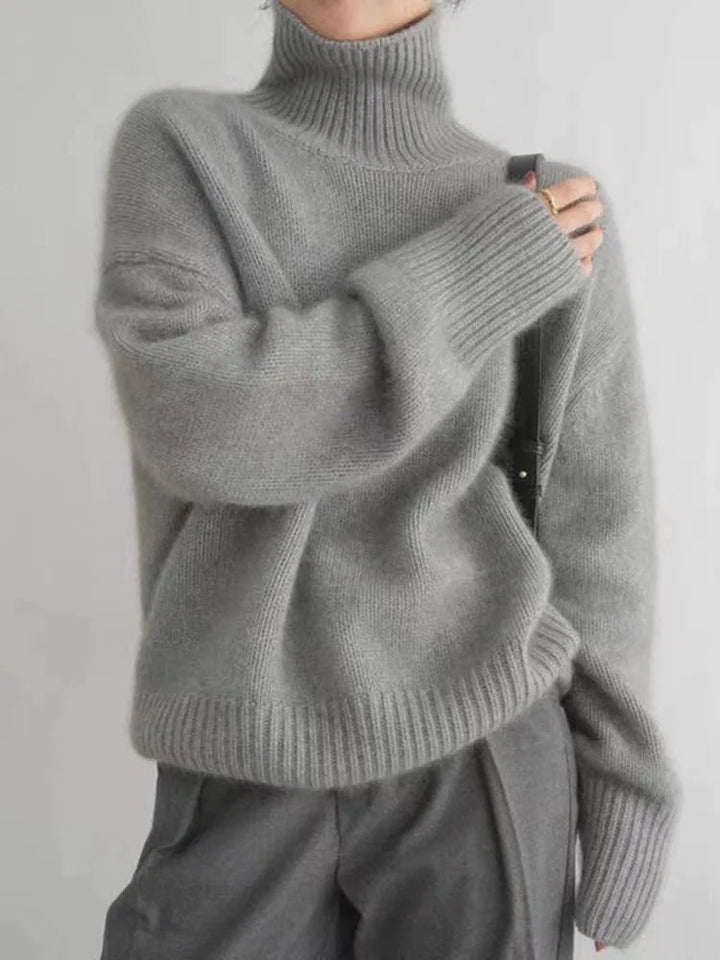 Elvira™ – Maglione a collo alto confortevole, lavorato a maglia e morbido